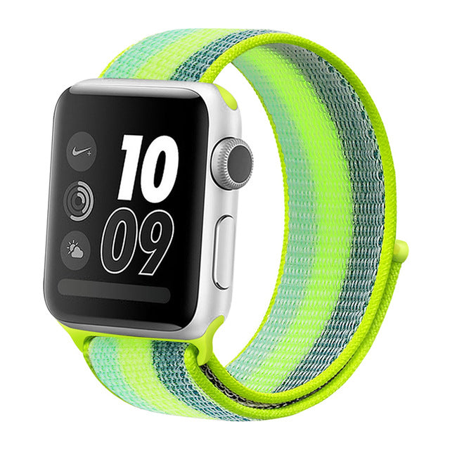 Sport Loop Strap For Apple watch band 42mm 38mm correa 5 4 44mm 40mm Iwatch series 3 2 Watchband bracelet breathable Accessories