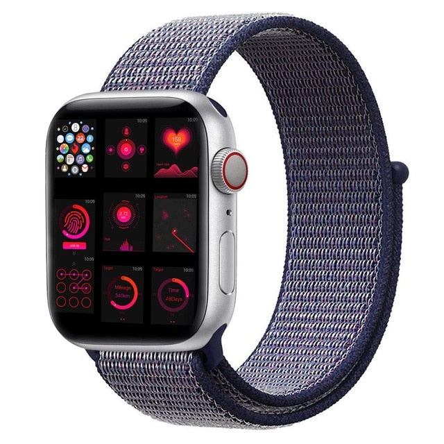 strap For Apple Watch Series 5 4 40mm 44mm Bracelet Nylon Wristband Sport Loop band iwatch series 3/2/1 38mm 42mm Accessories