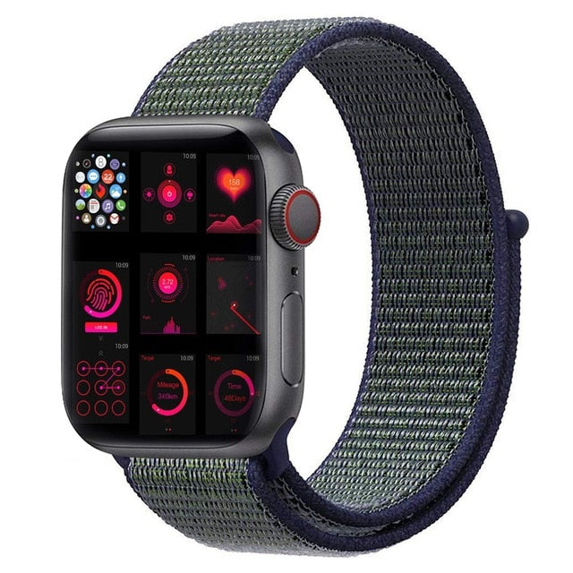 strap For Apple Watch Series 5 4 40mm 44mm Bracelet Nylon Wristband Sport Loop band iwatch series 3/2/1 38mm 42mm Accessories