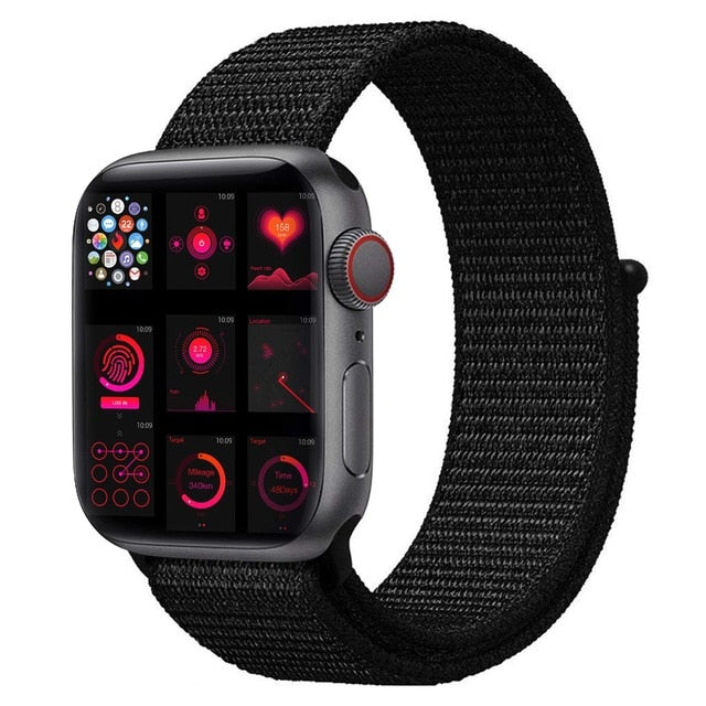 strap For Apple Watch Series 5 4 40mm 44mm Bracelet Nylon Wristband Sport Loop band iwatch series 3/2/1 38mm 42mm Accessories