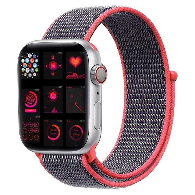 strap For Apple Watch Series 5 4 40mm 44mm Bracelet Nylon Wristband Sport Loop band iwatch series 3/2/1 38mm 42mm Accessories