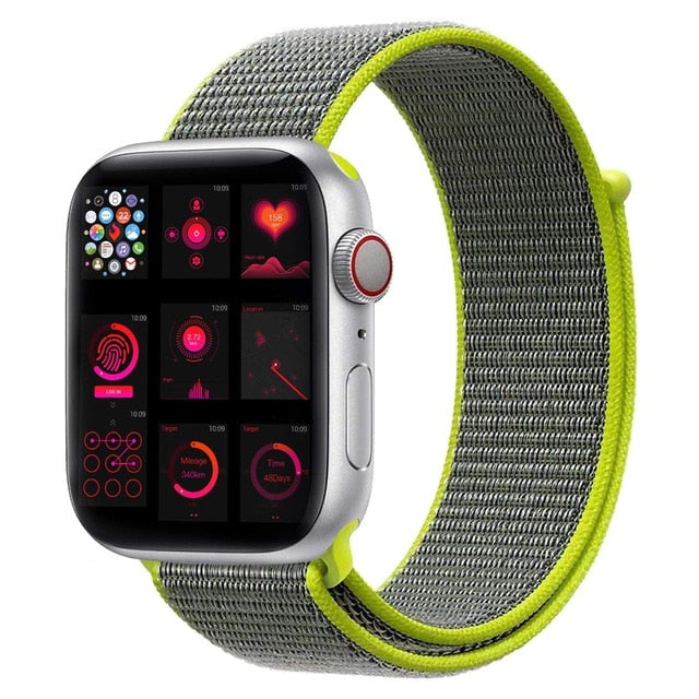 strap For Apple Watch Series 5 4 40mm 44mm Bracelet Nylon Wristband Sport Loop band iwatch series 3/2/1 38mm 42mm Accessories