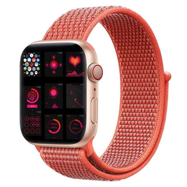 strap For Apple Watch Series 5 4 40mm 44mm Bracelet Nylon Wristband Sport Loop band iwatch series 3/2/1 38mm 42mm Accessories