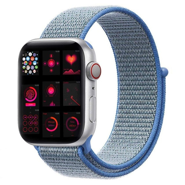 strap For Apple Watch Series 5 4 40mm 44mm Bracelet Nylon Wristband Sport Loop band iwatch series 3/2/1 38mm 42mm Accessories