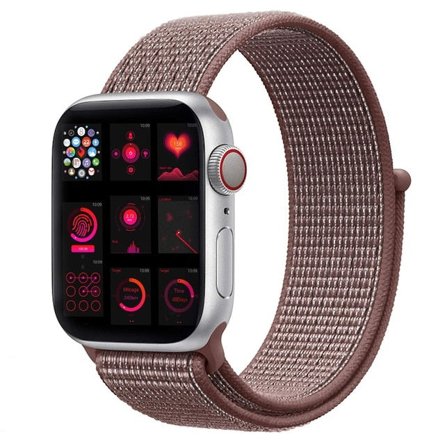 strap For Apple Watch Series 5 4 40mm 44mm Bracelet Nylon Wristband Sport Loop band iwatch series 3/2/1 38mm 42mm Accessories