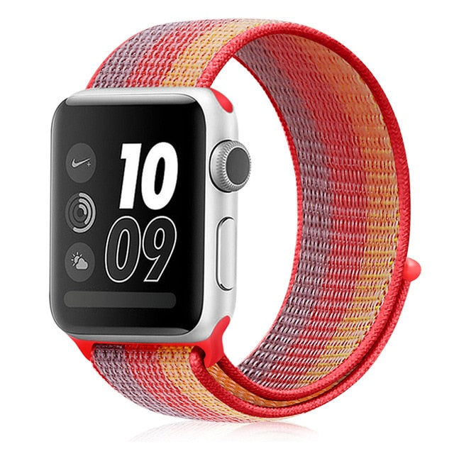 strap For Apple Watch Series 5 4 40mm 44mm Bracelet Nylon Wristband Sport Loop band iwatch series 3/2/1 38mm 42mm Accessories