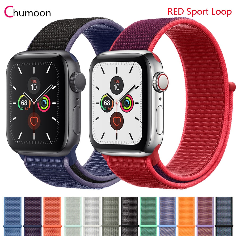 Strap For Apple Watch band 5 44 mm 40mm 42mm 38 mm iwatch Series 3 2 1 Nylon Sport Loop watchband Bracelet apple watch 5 4 band