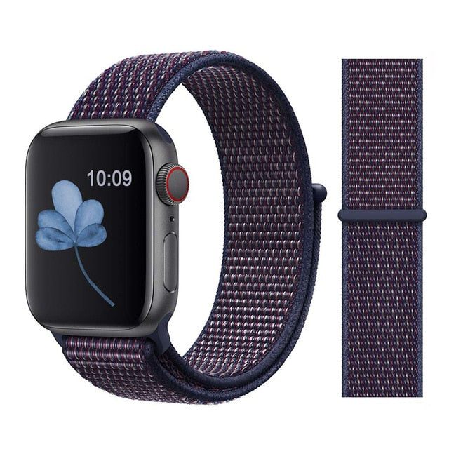 Strap For Apple Watch band 5 44 mm 40mm 42mm 38 mm iwatch Series 3 2 1 Nylon Sport Loop watchband Bracelet apple watch 5 4 band