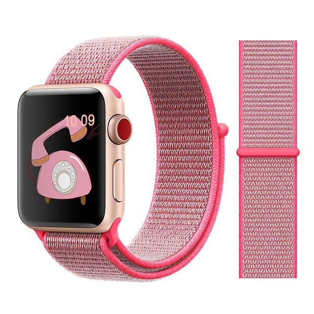 Strap For Apple Watch band 5 44 mm 40mm 42mm 38 mm iwatch Series 3 2 1 Nylon Sport Loop watchband Bracelet apple watch 5 4 band