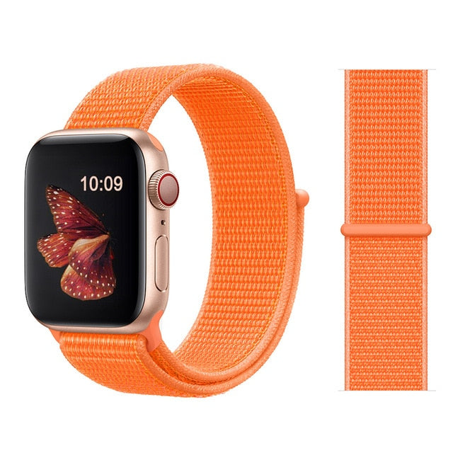 Strap For Apple Watch band 5 44 mm 40mm 42mm 38 mm iwatch Series 3 2 1 Nylon Sport Loop watchband Bracelet apple watch 5 4 band