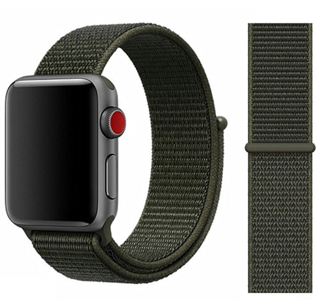 Strap For Apple Watch band 5 44 mm 40mm 42mm 38 mm iwatch Series 3 2 1 Nylon Sport Loop watchband Bracelet apple watch 5 4 band