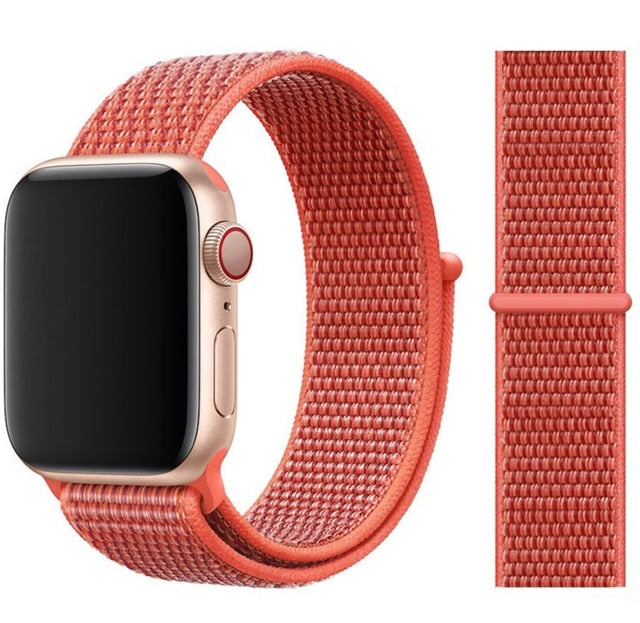 Strap For Apple Watch band 5 44 mm 40mm 42mm 38 mm iwatch Series 3 2 1 Nylon Sport Loop watchband Bracelet apple watch 5 4 band