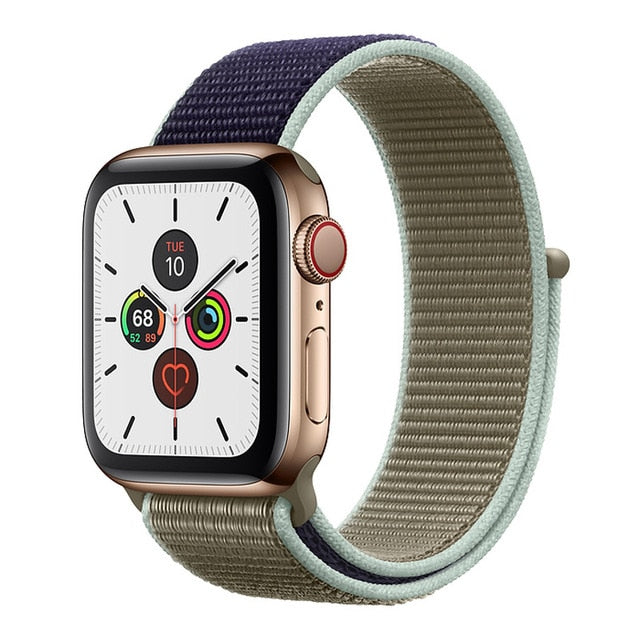 Strap For Apple Watch band 5 44 mm 40mm 42mm 38 mm iwatch Series 3 2 1 Nylon Sport Loop watchband Bracelet apple watch 5 4 band