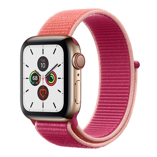 Strap For Apple Watch band 5 44 mm 40mm 42mm 38 mm iwatch Series 3 2 1 Nylon Sport Loop watchband Bracelet apple watch 5 4 band