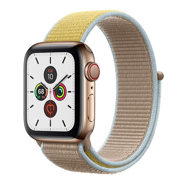 Strap For Apple Watch band 5 44 mm 40mm 42mm 38 mm iwatch Series 3 2 1 Nylon Sport Loop watchband Bracelet apple watch 5 4 band