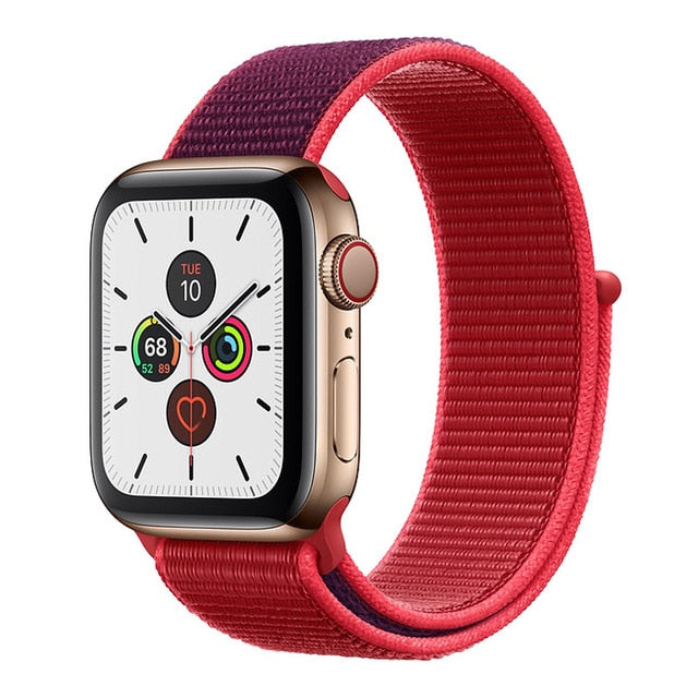 Strap For Apple Watch band 5 44 mm 40mm 42mm 38 mm iwatch Series 3 2 1 Nylon Sport Loop watchband Bracelet apple watch 5 4 band
