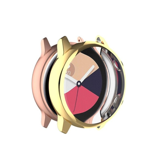 for Galaxy Watch active case Samsung galaxy watch active 2 44mm 40mm bumper Protector HD Full coverage Screen Protection case