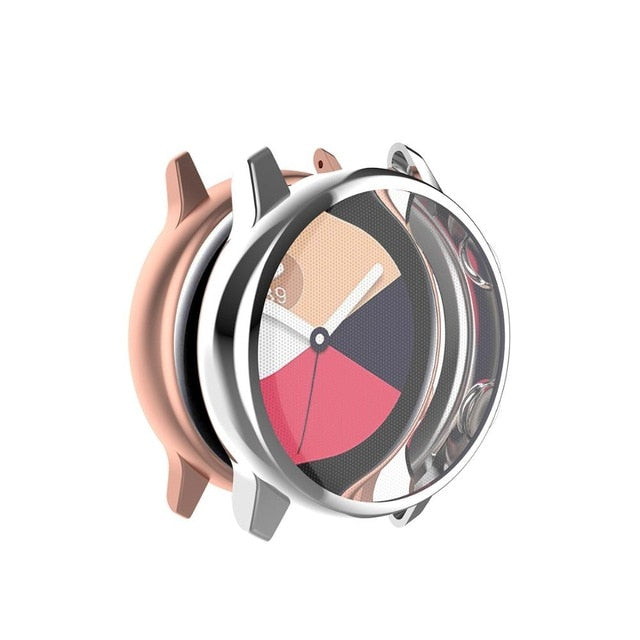 for Galaxy Watch active case Samsung galaxy watch active 2 44mm 40mm bumper Protector HD Full coverage Screen Protection case