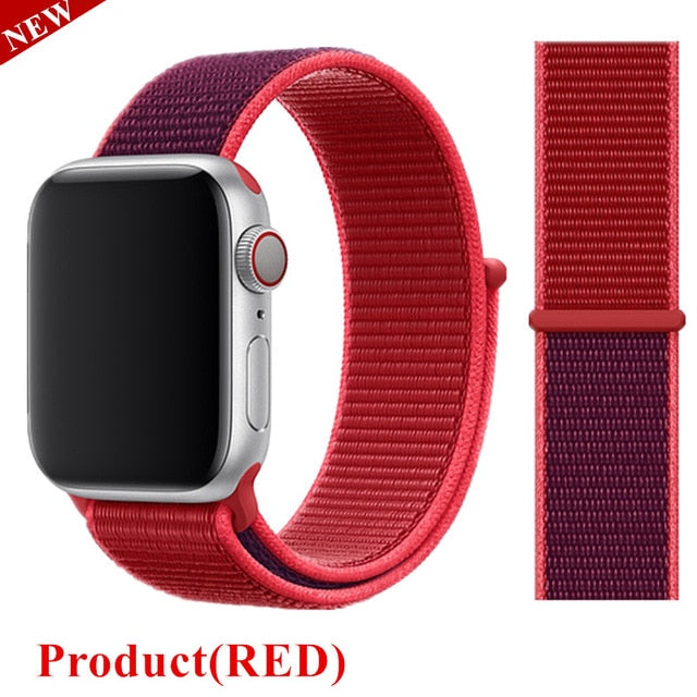 Strap For Apple Watch band 44mm/40mm Sport loop iwatch band 5 42mm 38mm correa pulseira apple watch 5 3 4 band nylon watchband