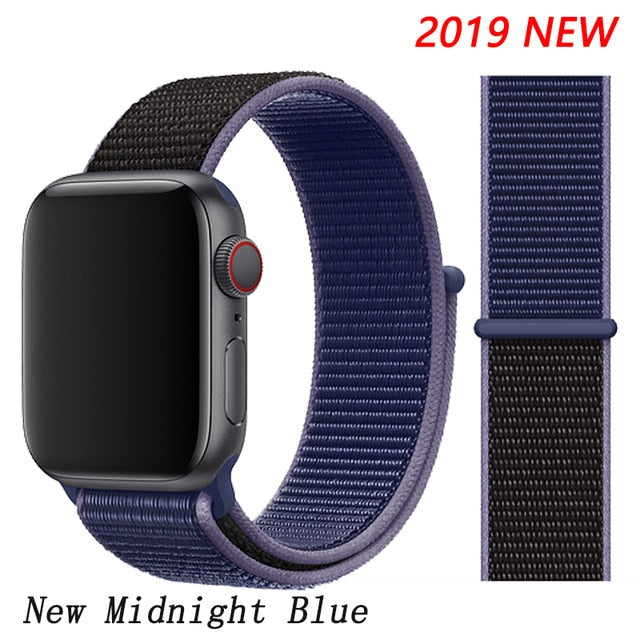 Strap For Apple Watch band 44mm/40mm Sport loop iwatch band 5 42mm 38mm correa pulseira apple watch 5 3 4 band nylon watchband
