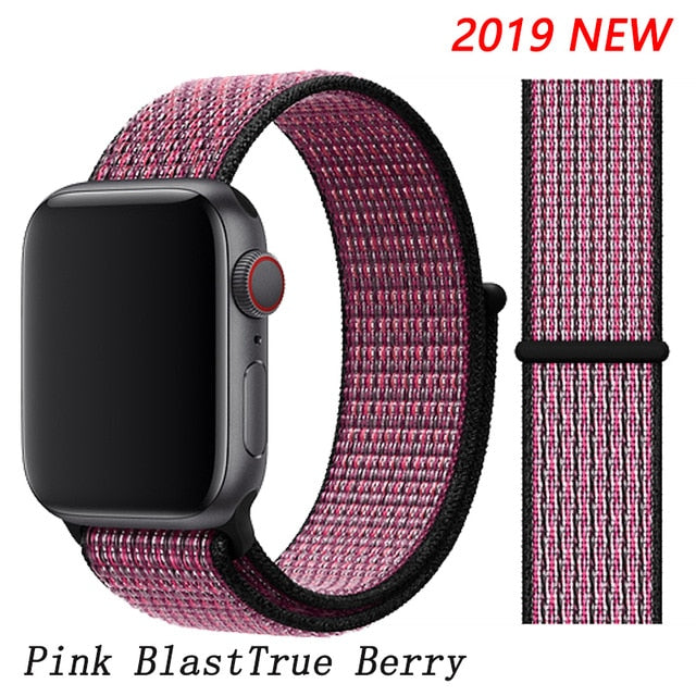 Strap For Apple Watch band 44mm/40mm Sport loop iwatch band 5 42mm 38mm correa pulseira apple watch 5 3 4 band nylon watchband