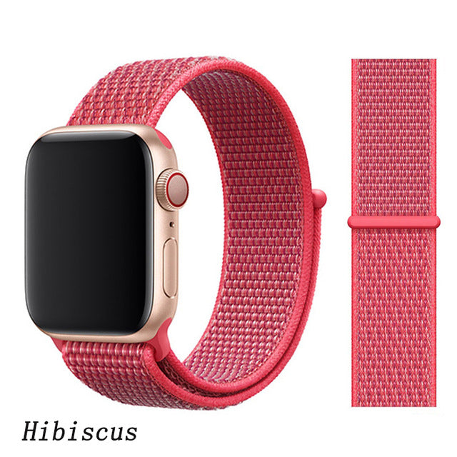 Strap For Apple Watch band 44mm/40mm Sport loop iwatch band 5 42mm 38mm correa pulseira apple watch 5 3 4 band nylon watchband