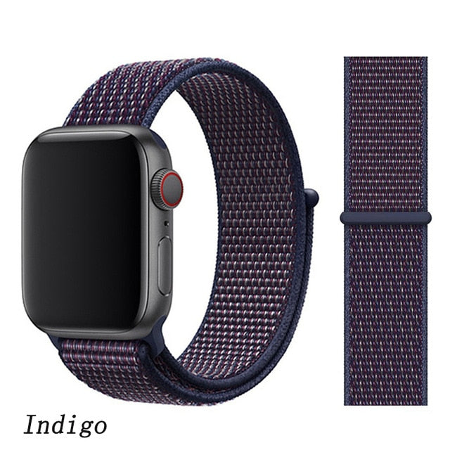 Strap For Apple Watch band 44mm/40mm Sport loop iwatch band 5 42mm 38mm correa pulseira apple watch 5 3 4 band nylon watchband