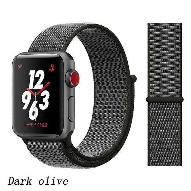 Strap For Apple Watch band 44mm/40mm Sport loop iwatch band 5 42mm 38mm correa pulseira apple watch 5 3 4 band nylon watchband