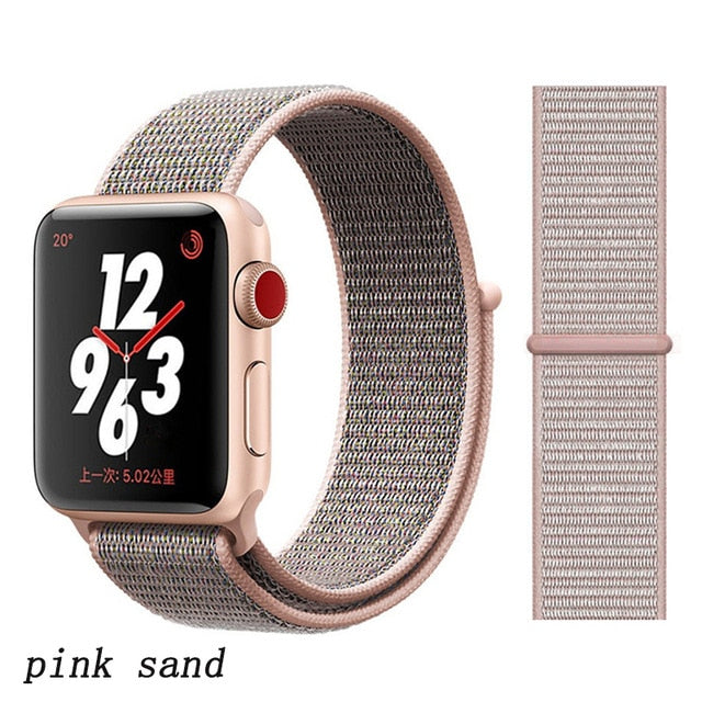 Strap For Apple Watch band 44mm/40mm Sport loop iwatch band 5 42mm 38mm correa pulseira apple watch 5 3 4 band nylon watchband