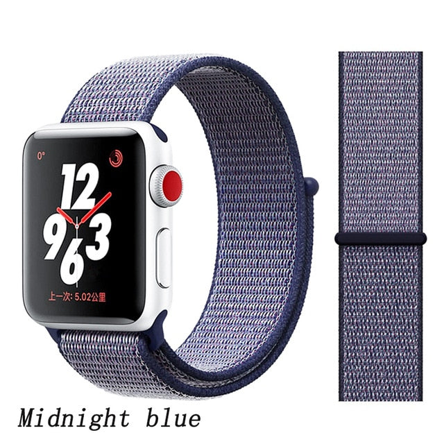 Strap For Apple Watch band 44mm/40mm Sport loop iwatch band 5 42mm 38mm correa pulseira apple watch 5 3 4 band nylon watchband