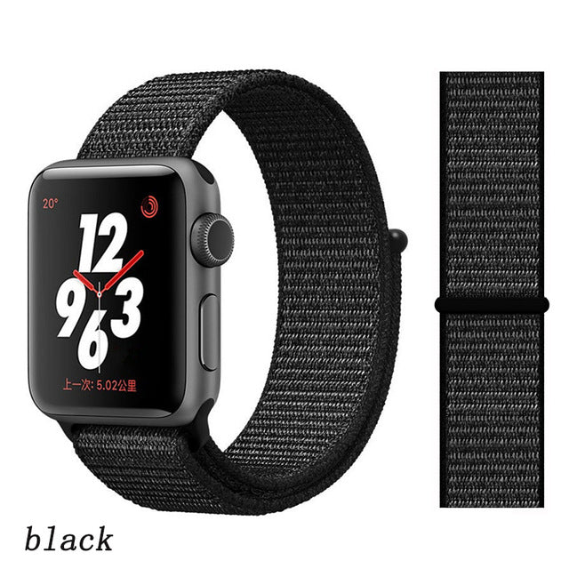 Strap For Apple Watch band 44mm/40mm Sport loop iwatch band 5 42mm 38mm correa pulseira apple watch 5 3 4 band nylon watchband