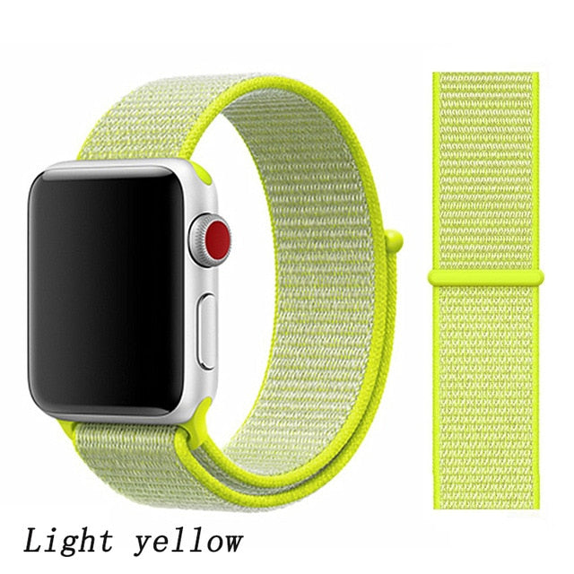 Strap For Apple Watch band 44mm/40mm Sport loop iwatch band 5 42mm 38mm correa pulseira apple watch 5 3 4 band nylon watchband