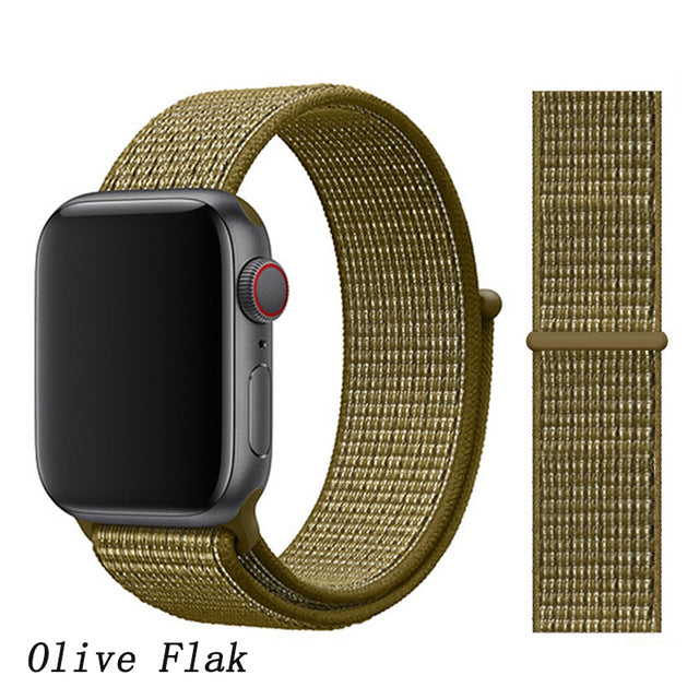 Strap For Apple Watch band 44mm/40mm Sport loop iwatch band 5 42mm 38mm correa pulseira apple watch 5 3 4 band nylon watchband