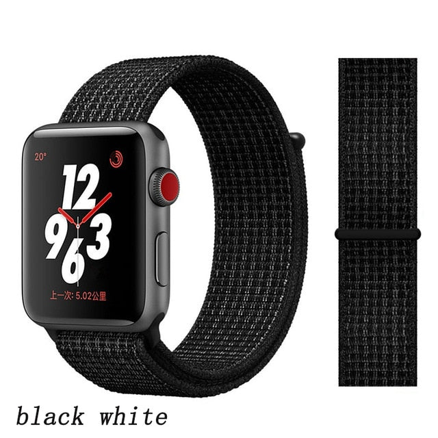 Strap For Apple Watch band 44mm/40mm Sport loop iwatch band 5 42mm 38mm correa pulseira apple watch 5 3 4 band nylon watchband