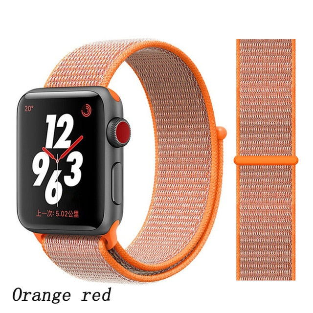 Strap For Apple Watch band 44mm/40mm Sport loop iwatch band 5 42mm 38mm correa pulseira apple watch 5 3 4 band nylon watchband