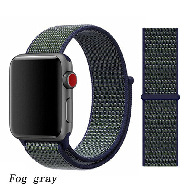 Strap For Apple Watch band 44mm/40mm Sport loop iwatch band 5 42mm 38mm correa pulseira apple watch 5 3 4 band nylon watchband