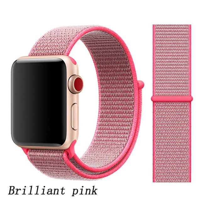 Strap For Apple Watch band 44mm/40mm Sport loop iwatch band 5 42mm 38mm correa pulseira apple watch 5 3 4 band nylon watchband