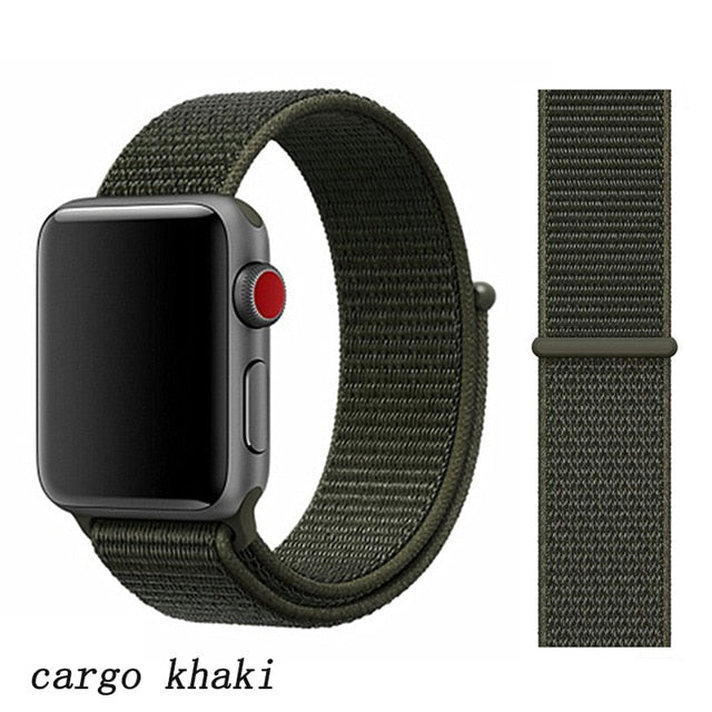 Strap For Apple Watch band 44mm/40mm Sport loop iwatch band 5 42mm 38mm correa pulseira apple watch 5 3 4 band nylon watchband