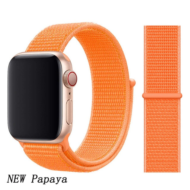 Strap For Apple Watch band 44mm/40mm Sport loop iwatch band 5 42mm 38mm correa pulseira apple watch 5 3 4 band nylon watchband