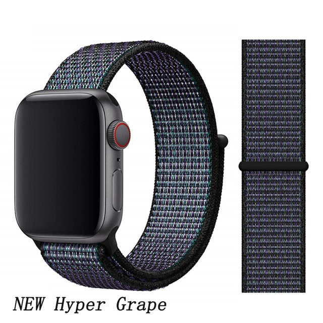 Strap For Apple Watch band 44mm/40mm Sport loop iwatch band 5 42mm 38mm correa pulseira apple watch 5 3 4 band nylon watchband