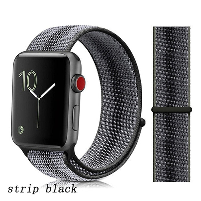 Strap For Apple Watch band 44mm/40mm Sport loop iwatch band 5 42mm 38mm correa pulseira apple watch 5 3 4 band nylon watchband