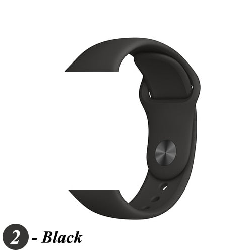Strap For Apple Watch band 38mm 42mm iWatch 4 band 44mm 40mm Sport Silicone soft Bracelet correa Apple watch 5 4 3 2 Accessories