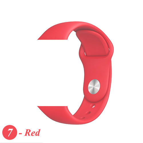 Strap For Apple Watch band 38mm 42mm iWatch 4 band 44mm 40mm Sport Silicone soft Bracelet correa Apple watch 5 4 3 2 Accessories