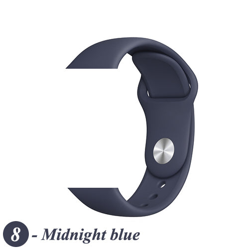 Strap For Apple Watch band 38mm 42mm iWatch 4 band 44mm 40mm Sport Silicone soft Bracelet correa Apple watch 5 4 3 2 Accessories