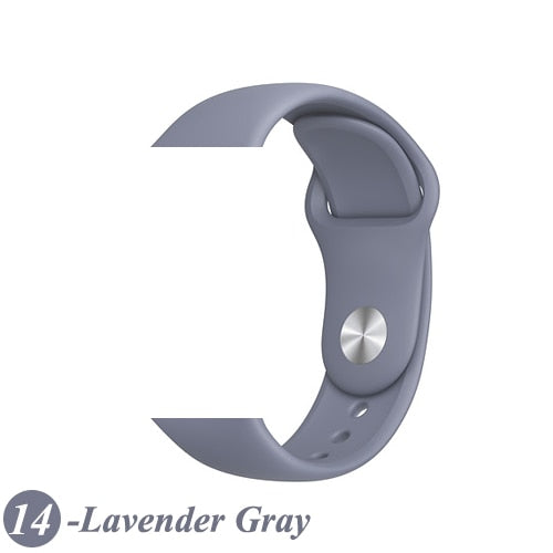 Strap For Apple Watch band 38mm 42mm iWatch 4 band 44mm 40mm Sport Silicone soft Bracelet correa Apple watch 5 4 3 2 Accessories