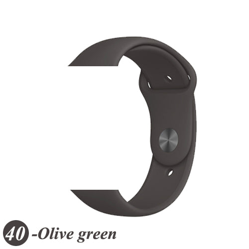 Strap For Apple Watch band 38mm 42mm iWatch 4 band 44mm 40mm Sport Silicone soft Bracelet correa Apple watch 5 4 3 2 Accessories