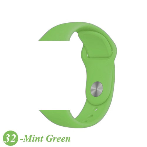 Strap For Apple Watch band 38mm 42mm iWatch 4 band 44mm 40mm Sport Silicone soft Bracelet correa Apple watch 5 4 3 2 Accessories