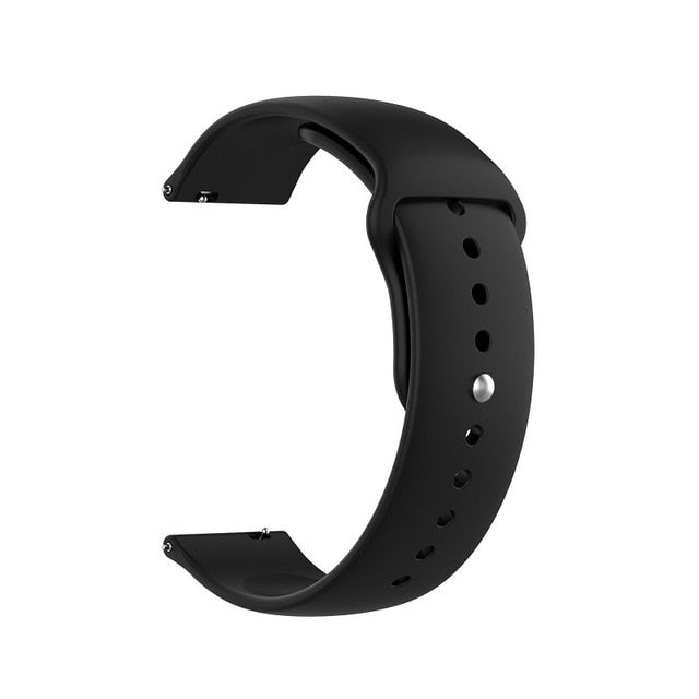 18mm 20mm 22mm Silicone Watchband for Samsung Galaxy Watch 42mm 46mm Active2 40mm 44mm Gear S2 S3 Strap Band Bracelet Active 2