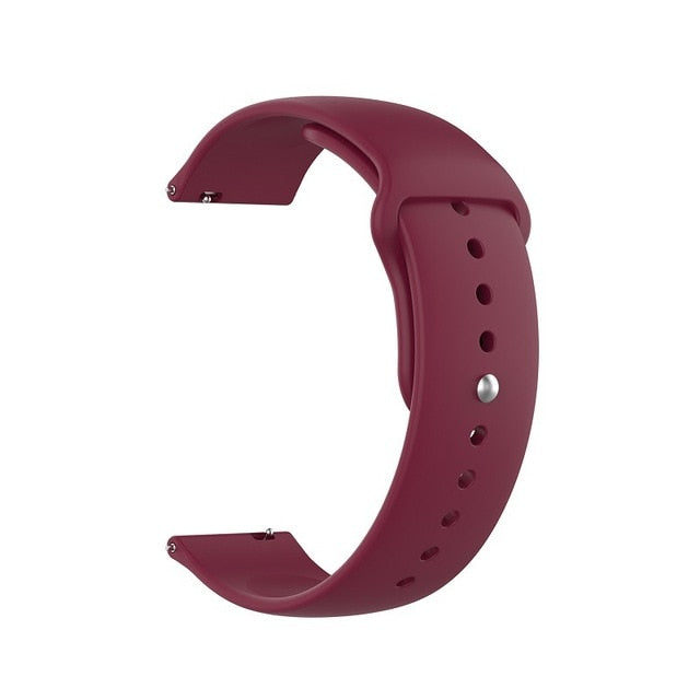 18mm 20mm 22mm Silicone Watchband for Samsung Galaxy Watch 42mm 46mm Active2 40mm 44mm Gear S2 S3 Strap Band Bracelet Active 2