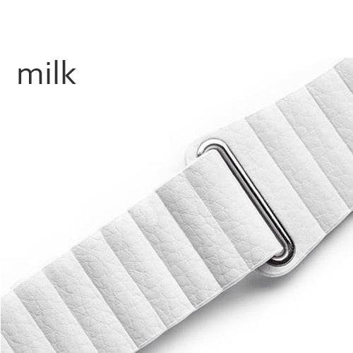 Leather loop strap for apple watch band 44 mm 40mm iwatch band 42mm 38mm Genuine Leathe watchband bracelet apple watch 5 4 3 2 1